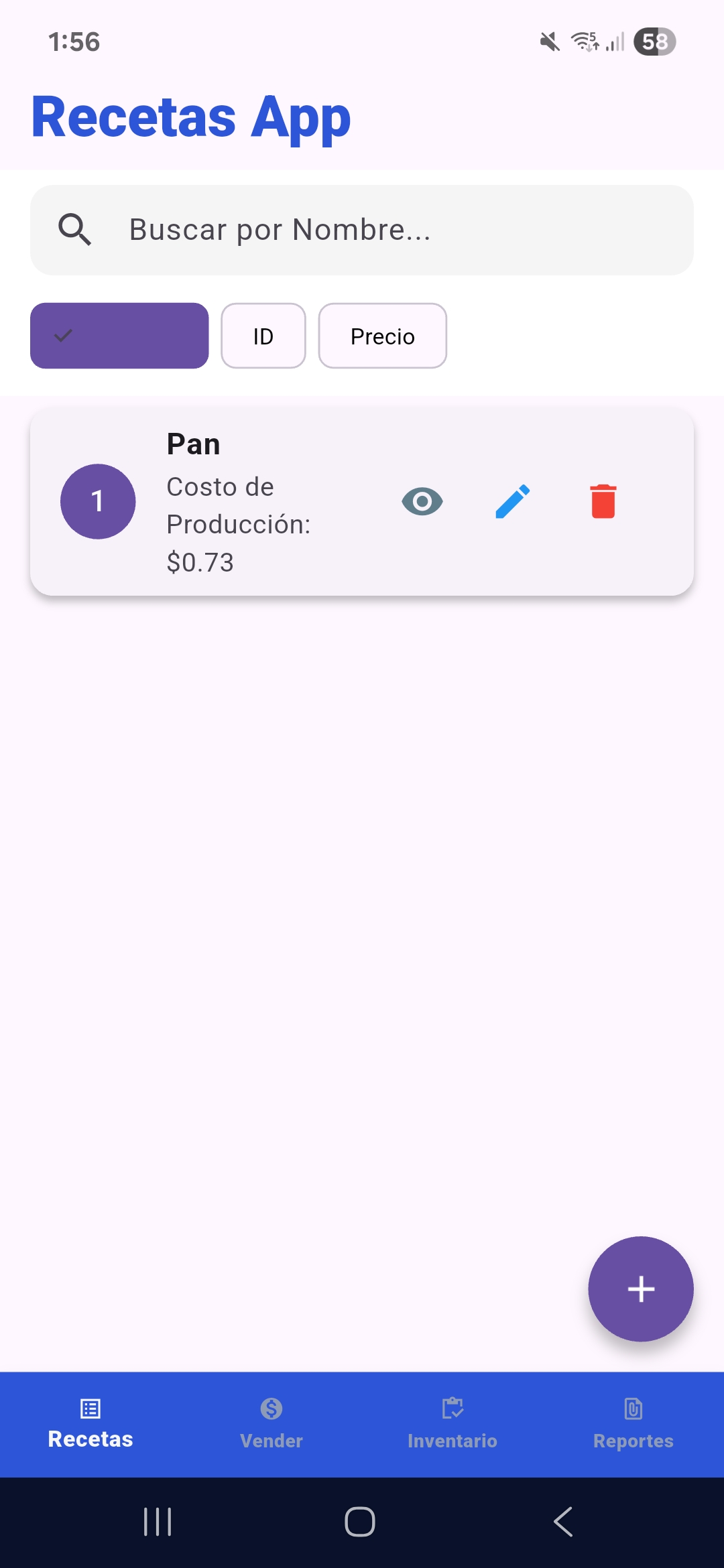 Vista principal App